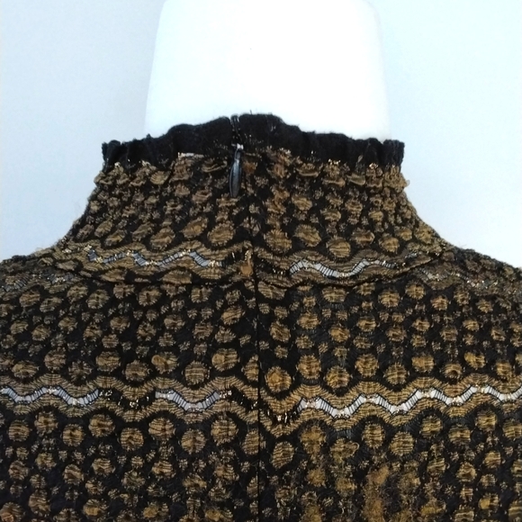 DONNA ladies sparkly black/bronze top, XL - Picture 5 of 11